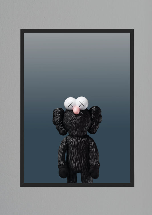 Black Kaws poster